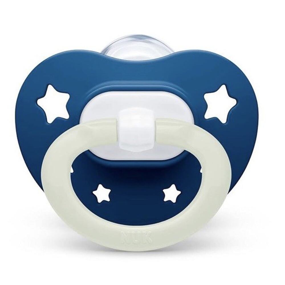 NUK Orthodontic Pacifiers 4 Count 6-18 Month, Navy